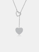 Load image into Gallery viewer, 925 Sterling Silver Inlaid Zircon Heart Necklace
