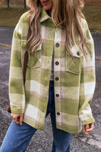 Load image into Gallery viewer, Plaid Button Up Long Sleeve Jacket
