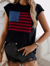 Load image into Gallery viewer, Devine US Flag Round Neck Sweater Vest
