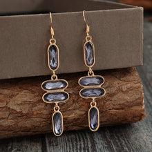 Load image into Gallery viewer, Alloy Colourful Stone Earrings
