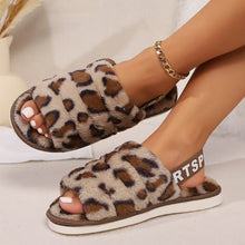 Load image into Gallery viewer, Leopard Open Toe Slippers
