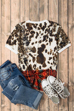 Load image into Gallery viewer, Graphic Leopard Round Neck Short Sleeve T-Shirt
