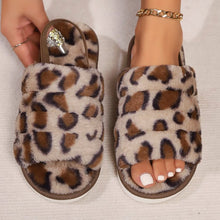 Load image into Gallery viewer, Leopard Open Toe Slippers
