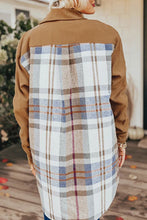 Load image into Gallery viewer, Pocketed Plaid Long Sleeve Mini Dress
