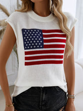 Load image into Gallery viewer, Devine US Flag Round Neck Sweater Vest
