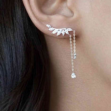 Load image into Gallery viewer, Platinum-Plated Crawl Earrings
