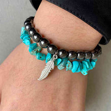 Load image into Gallery viewer, Turquoise Alloy Bracelet
