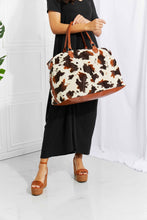 Load image into Gallery viewer, Cow Print Plush Weekender Bag
