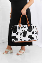 Load image into Gallery viewer, Cow Print Plush Weekender Bag
