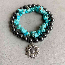 Load image into Gallery viewer, Turquoise Alloy Bracelet
