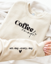 Load image into Gallery viewer, COFFEE MODE SWEATSHIRT
