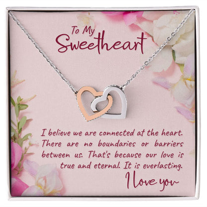 To my Sweetheart Interlocking Hearts