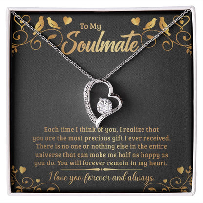 To My Soulmate Forever Love Necklace