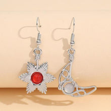 Load image into Gallery viewer, Beaded Moon and Star  Earrings
