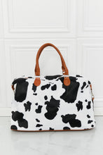 Load image into Gallery viewer, Cow Print Plush Weekender Bag
