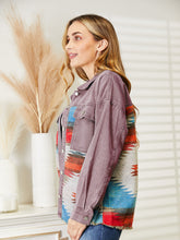 Load image into Gallery viewer, Dropped Shoulder Long Sleeve Printed Denim Jacket
