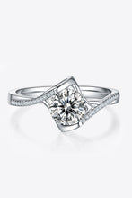 Load image into Gallery viewer, 1 Carat Moissanite 925 Sterling Silver Twisted Heart Ring
