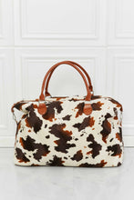 Load image into Gallery viewer, Cow Print Plush Weekender Bag
